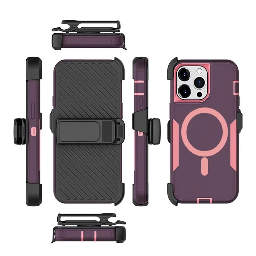 I Phone 16 Promax Cases Magnetic Double Protection Though Durable